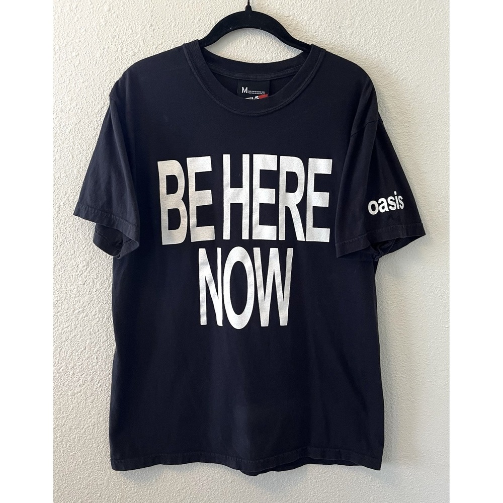 Feels So Good Oasis T-Shirt Medium Black Be Here Now Short Sleeve Classic Tee
